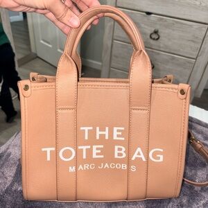 Tan tote bag